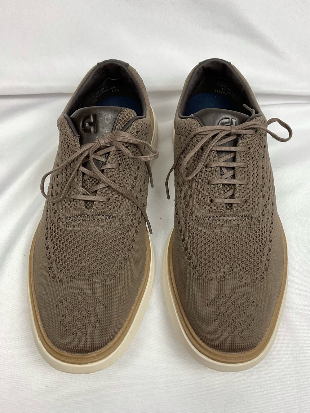 Cole Haan Men's  Oxford Shoes Grand Evolution Stitchlite Brown Wing Tip Sz 8.5